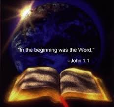 Poster with the Scripture, John 1:1